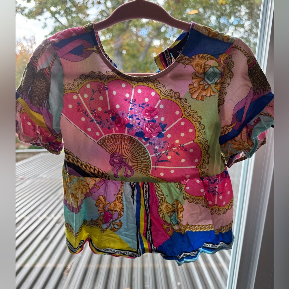 Versace Colorful Patterned dress/shirt